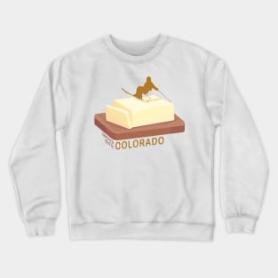 Ski Butter Carving | Crested Butte Colorado Crewneck Sweatshirt